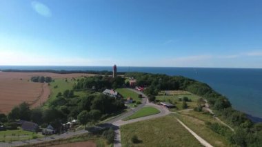 Rügen Adası Baltık Denizi üzerinde Kap Arkona adlı kıyı manzara