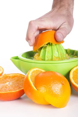 portakal sıkacağı portakal suyu sıkma kişinin görüntüsü kırpılmış