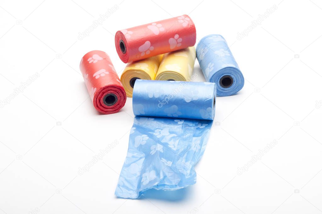 colorful Bag rolls for cleaning dogs pool