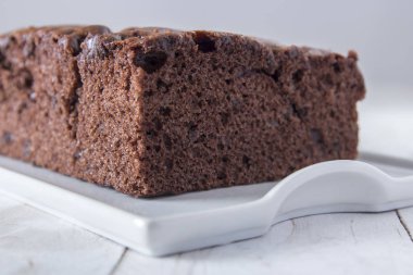 kahverengi çikolata pişmiş pasta, yakın brownie tabak tepsi 