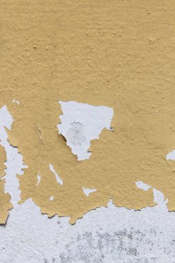 terk edilmiş yıpranmış gri duvar doku bina sarı 