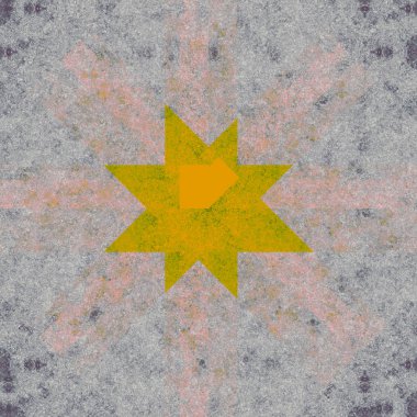 yaratıcı Pütürlü yüzeyi yıldız boyalı 