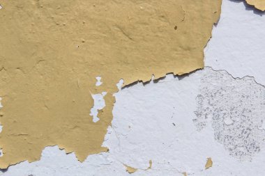 yıpranmış yaşlı beton gri sarı duvar doku oluşturma