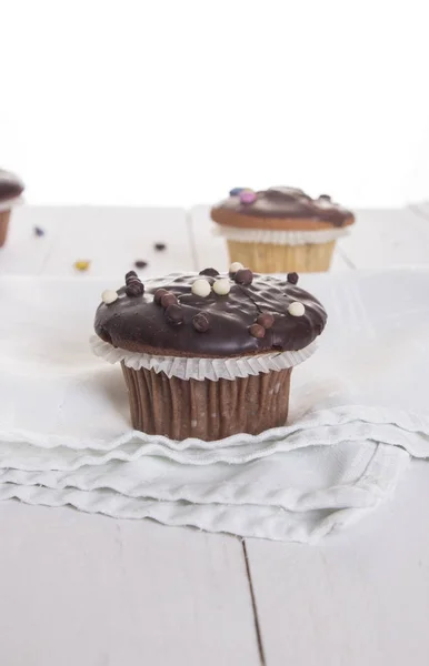 Chocolate Muffins American Food — Stock Photo, Image