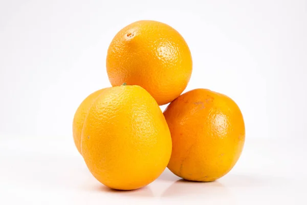 Strzał Studio Cały Okrągły Pomarańczowy Owoców — Zdjęcie stockowe