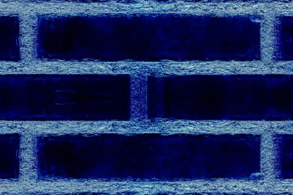 Niebieski Cegły Ściany Tekstura Powierzchni Miejsca Kopiowania — Zdjęcie stockowe
