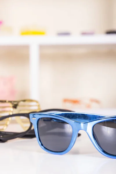 Stylish Colorful Sunglasses Table — Stock Photo, Image