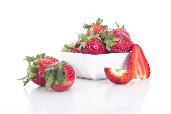 Sweet Fresh Strawberries Bowl — Stock Photo, Image