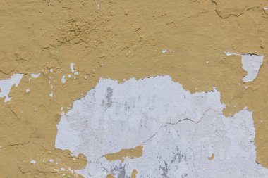 Grey duvar doku bina sarı sıva yıpranmış