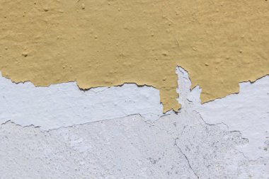 terk edilmiş yıpranmış gri duvar doku bina sarı 