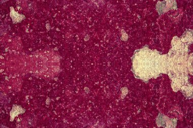 terk edilmiş kiraz kırmızı renk duvar yüzeyi