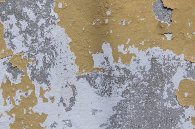 Grey duvar doku bina sarı sıva yıpranmış