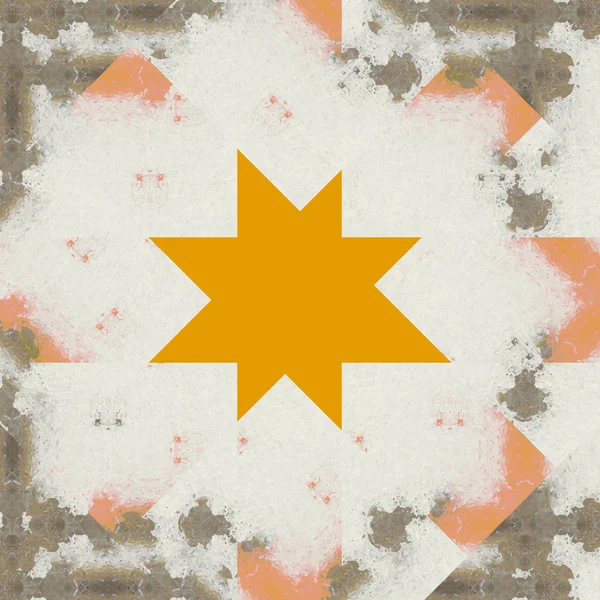 Zerknüllter Heller Hintergrund Und Sternförmige Flecken — Stockfoto