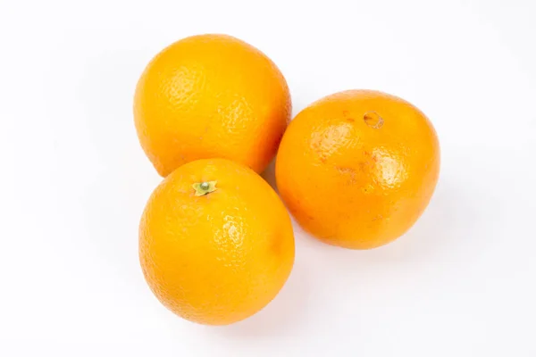 Strzał Studio Cały Okrągły Pomarańczowy Owoców — Zdjęcie stockowe