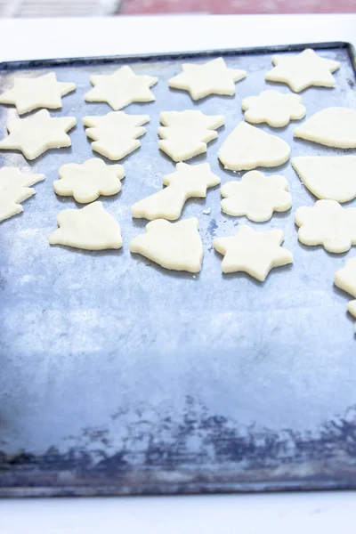baking Christmas Cookies on Sheet pan