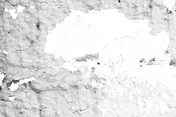 Старая Потрескавшаяся Выветриваемая Бело Серая Текстура Стены — стоковое фото