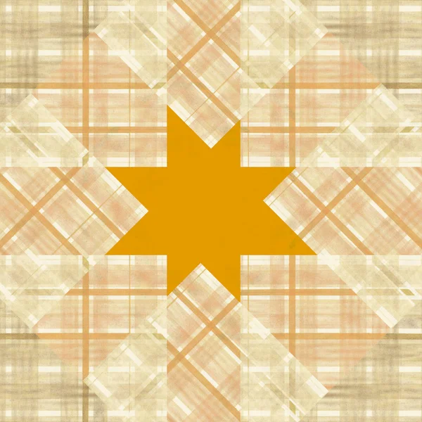 square tile with painted star shape on background