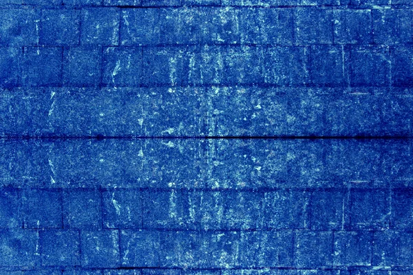 Архитектура Синяя Кирпичная Текстура Стены Поверхность Копирования Пространства — стоковое фото