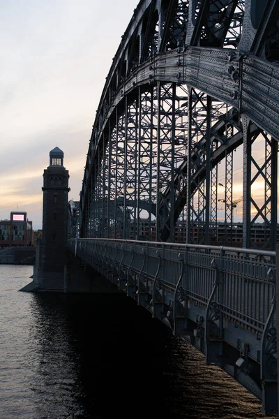 Bolsheokhtinsky Bridge — Stock Photo, Image