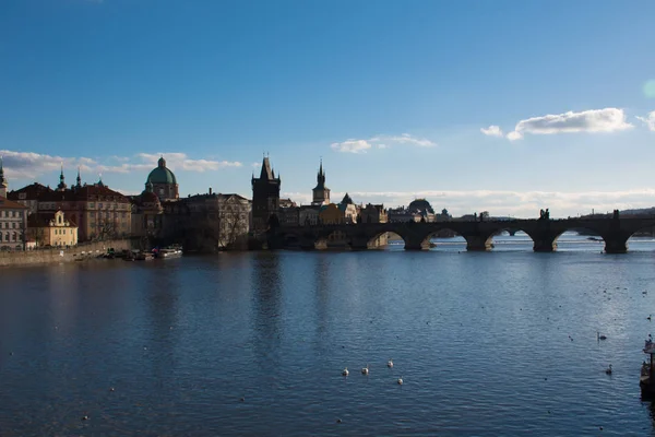 Paisaje Urbano Praga Pleno Sol —  Fotos de Stock