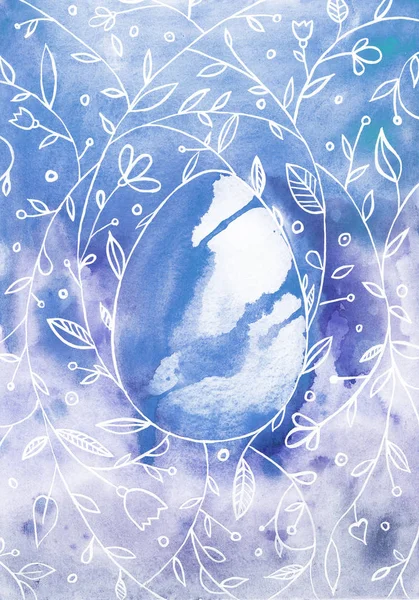 Wielkanoc Easter Egg Wesołych Świąt Wzorce Wiosna Kwiaty Pąki Płatki — Zdjęcie stockowe