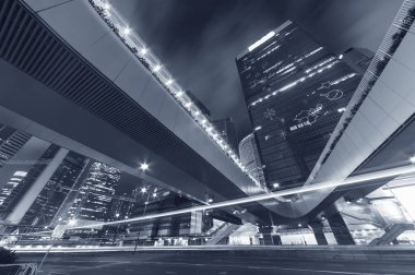 Hong Kong 'da gece trafiği