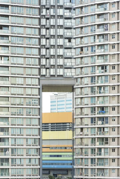 Edificio Residencial Gran Altura Ciudad Hong Kong — Foto de Stock