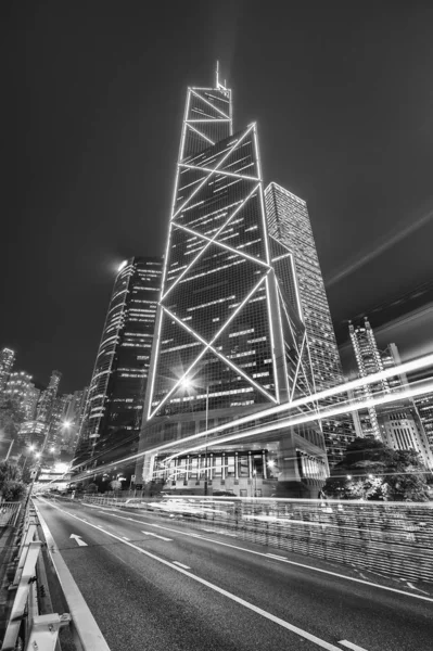 Nachtverkeer Stad — Stockfoto