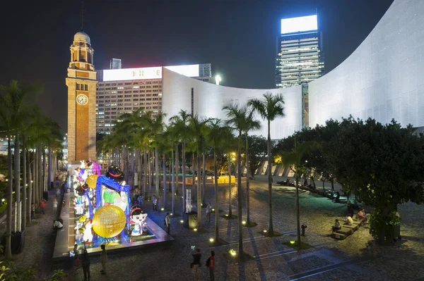 Гонконг Вересня Традиційні Китайські Ліхтарики Загоряються — стокове фото