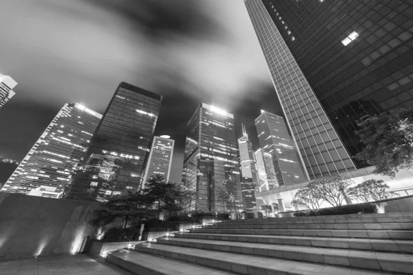 Mitt Hongkong Stad Natten — Stockfoto