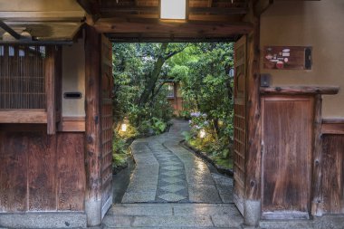 geleneksel ev ve Bahçe Kyoto, Japonya