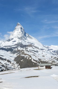 Dağ Matterhorn, Zermatt, İsviçre 'nin Idyllic manzarası