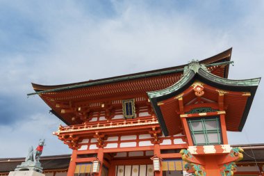 Fushimi Inari shrine in Kyoto, Japan clipart