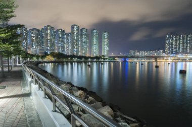 Hong kong liman gece