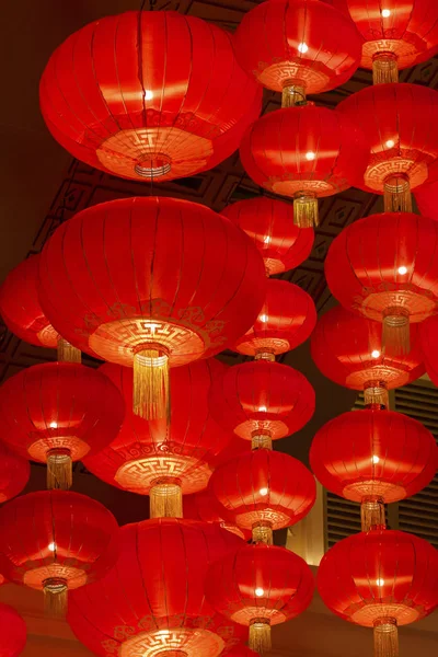 Hanging Red Chinese Lanterns