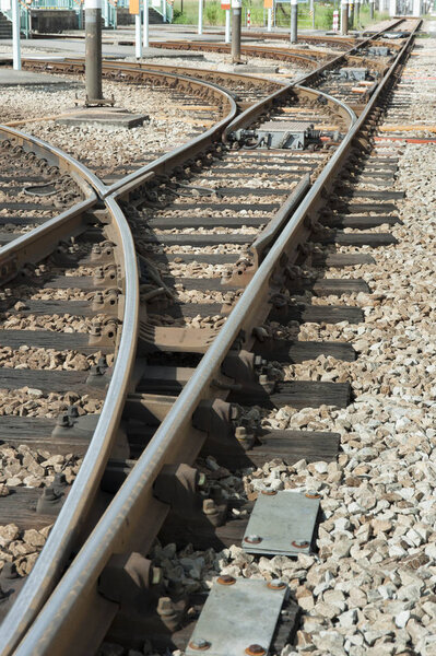 Крупный план железной дороги
 