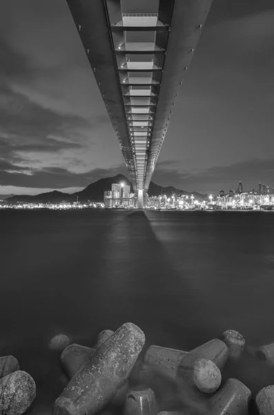 Каттерстоун Мост Контейнерный Порт Гонконге — стоковое фото