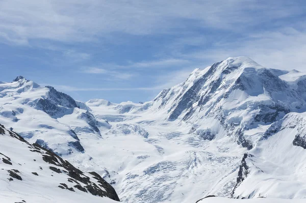 Piękne Góry Śniegu Szwajcarii — Zdjęcie stockowe