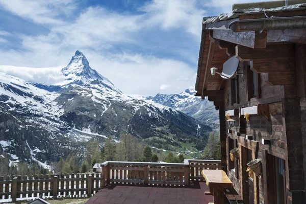 Dağ Matterhorn Zermatt Sviçre Nin Idyllic Manzarası — Stok fotoğraf