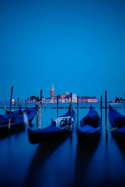 Gondoler Flytande Grand Canal Venedig Italien — Stockfoto