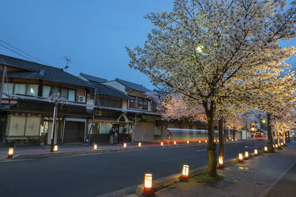Главная Улица Курортного Города Арашияма Киото Япония — стоковое фото