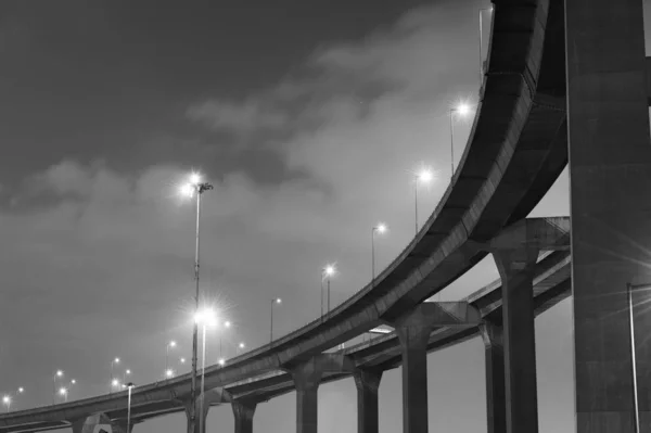 Вид Зверху Міст Ввечері — стокове фото