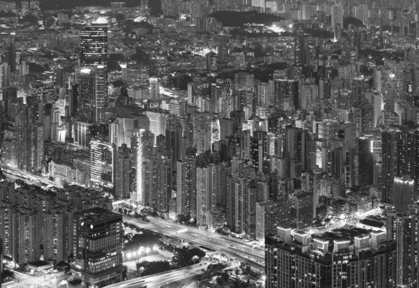 香港シティの夜景の夜景 — ストック写真