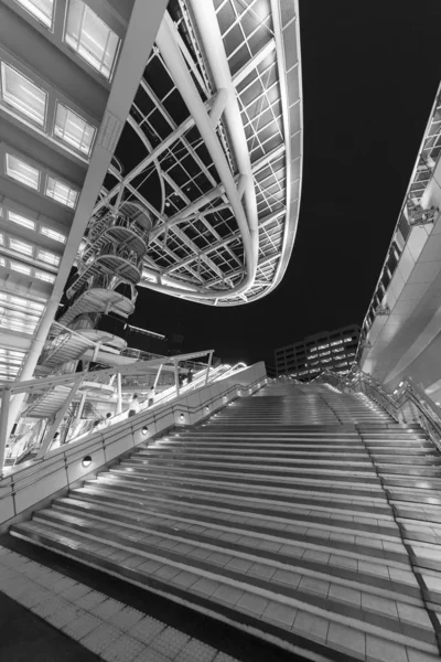 Moderne Treppe Öffentlichen Park Bei Nacht — Stockfoto