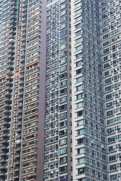 Highrise Edifício Residencial Cidade Hong Kong — Fotografia de Stock