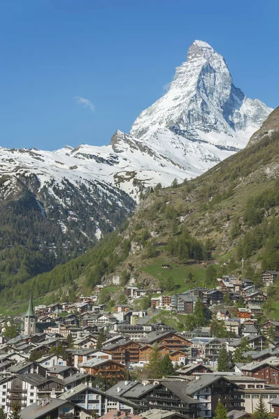 Çarpıcı Manzara Dağ Matterhorn Zermatt Sviçre — Stok fotoğraf