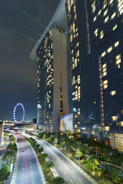 Hong Kong Cityscape Road Buildings Night — Stock Photo, Image