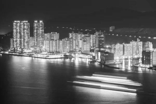 香港の港夜景 — ストック写真