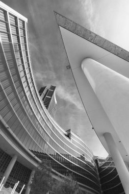 Modern bina soyut arkaplanı 