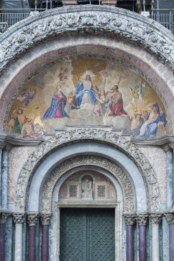 İtalya, Venedik 'teki Aziz Mark Bazilikası' nın detayları 